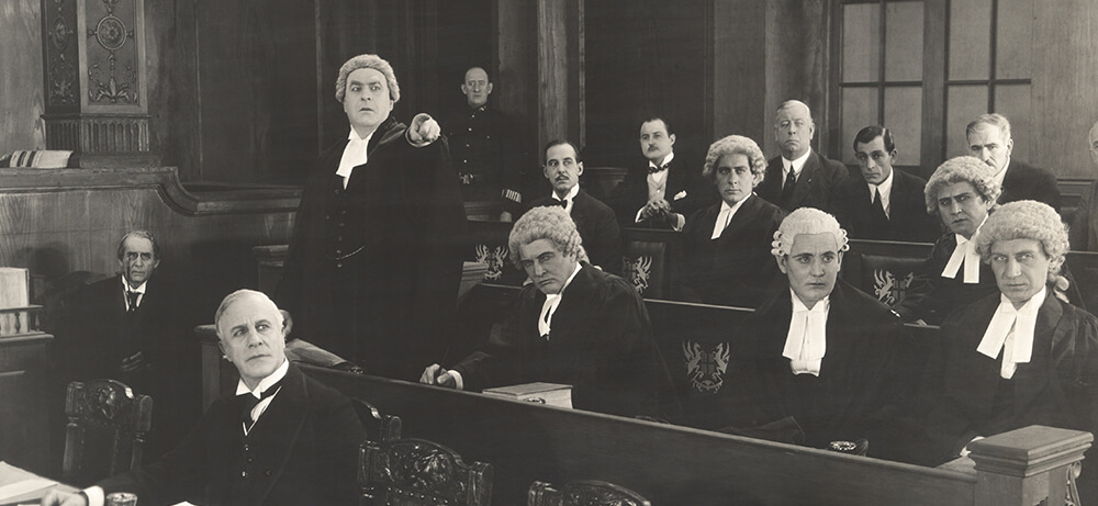 men in courtroom